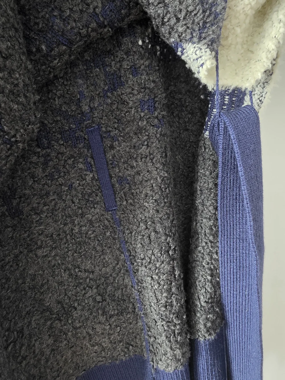 lululemon athletica Navy, Cream & Charcoal Colorblock Turtleneck Sweater